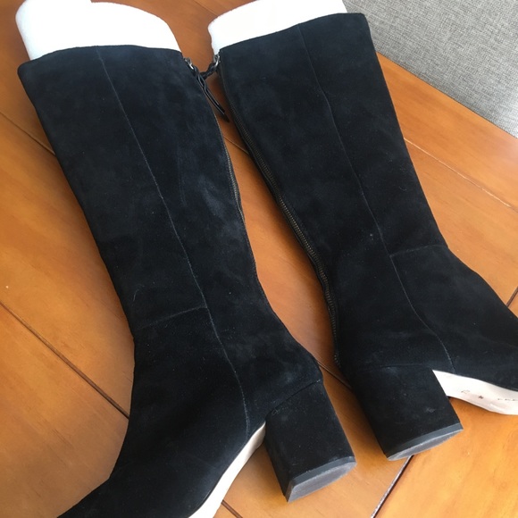 Splendid Black Suede Boots - Picture 2 of 6